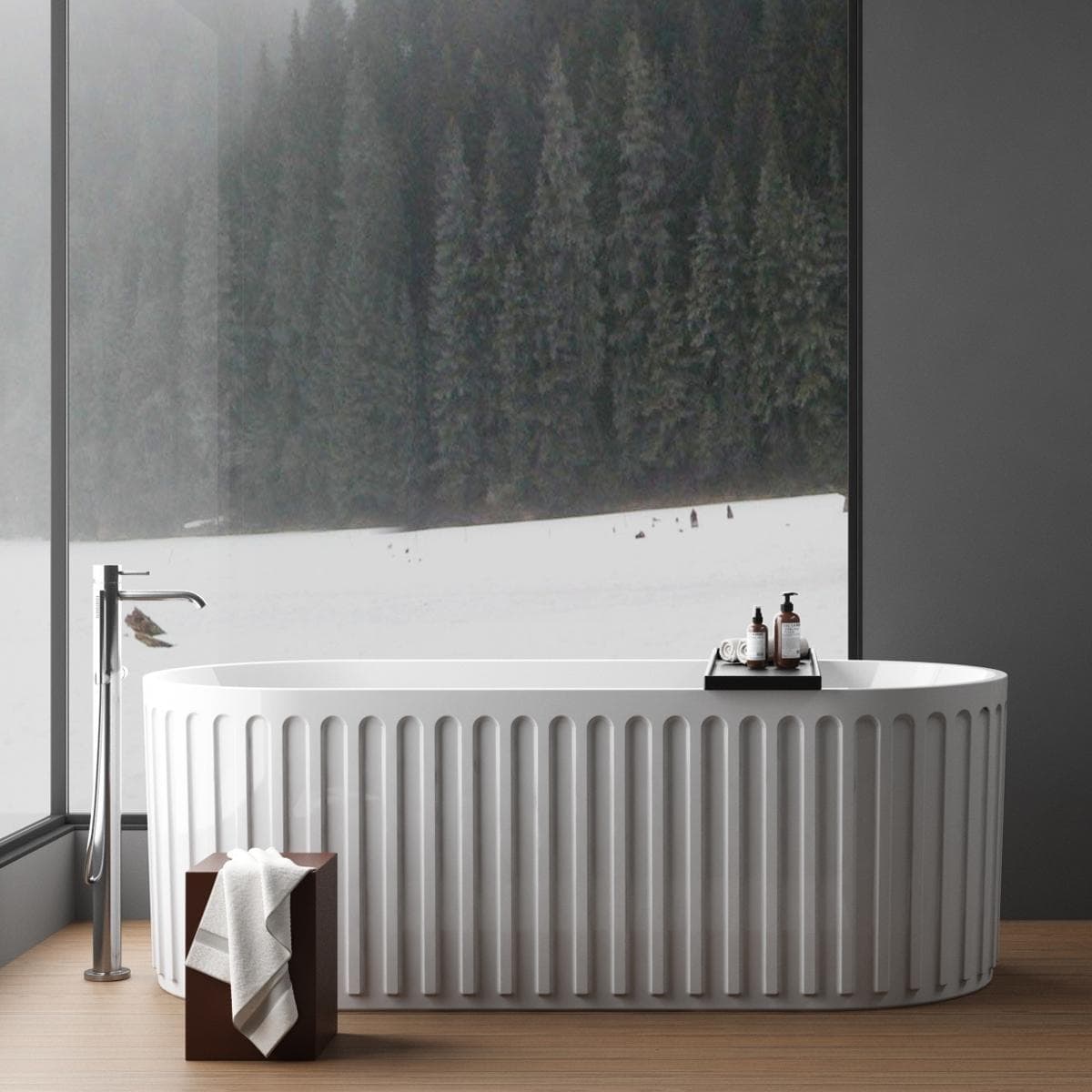 Anthem Groove Bathtub White 170 cm