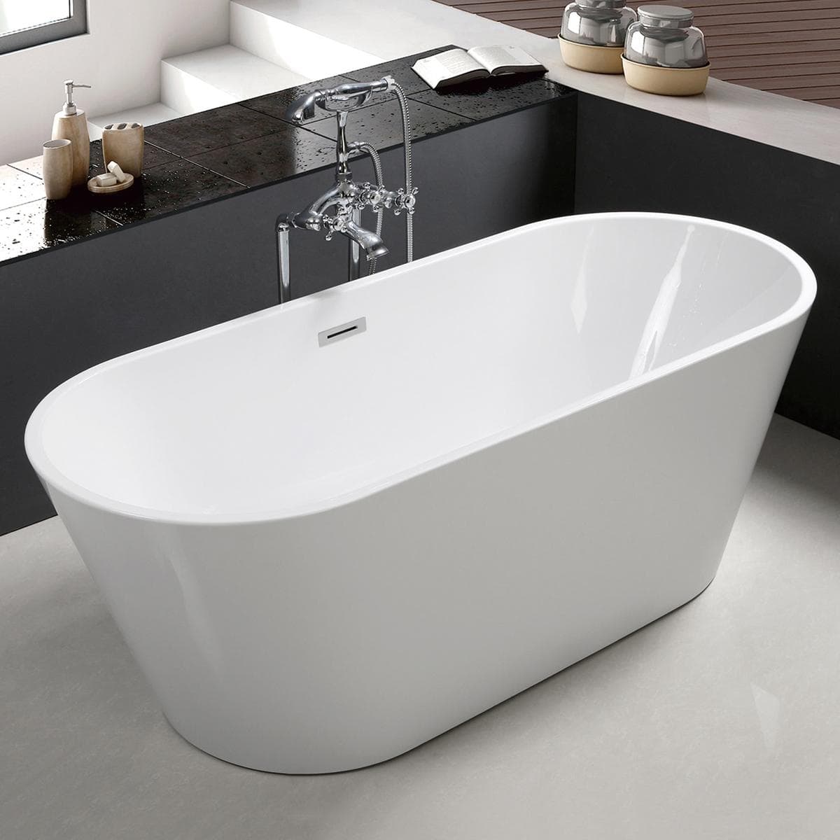 Lefka Freestanding Bathtub White 74X150 cm