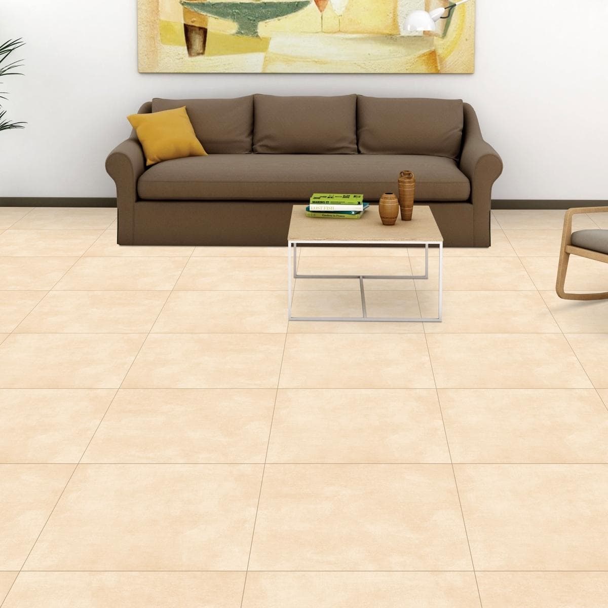 Murray Ceramic Floor Tile Matt Beige 60X60 cm