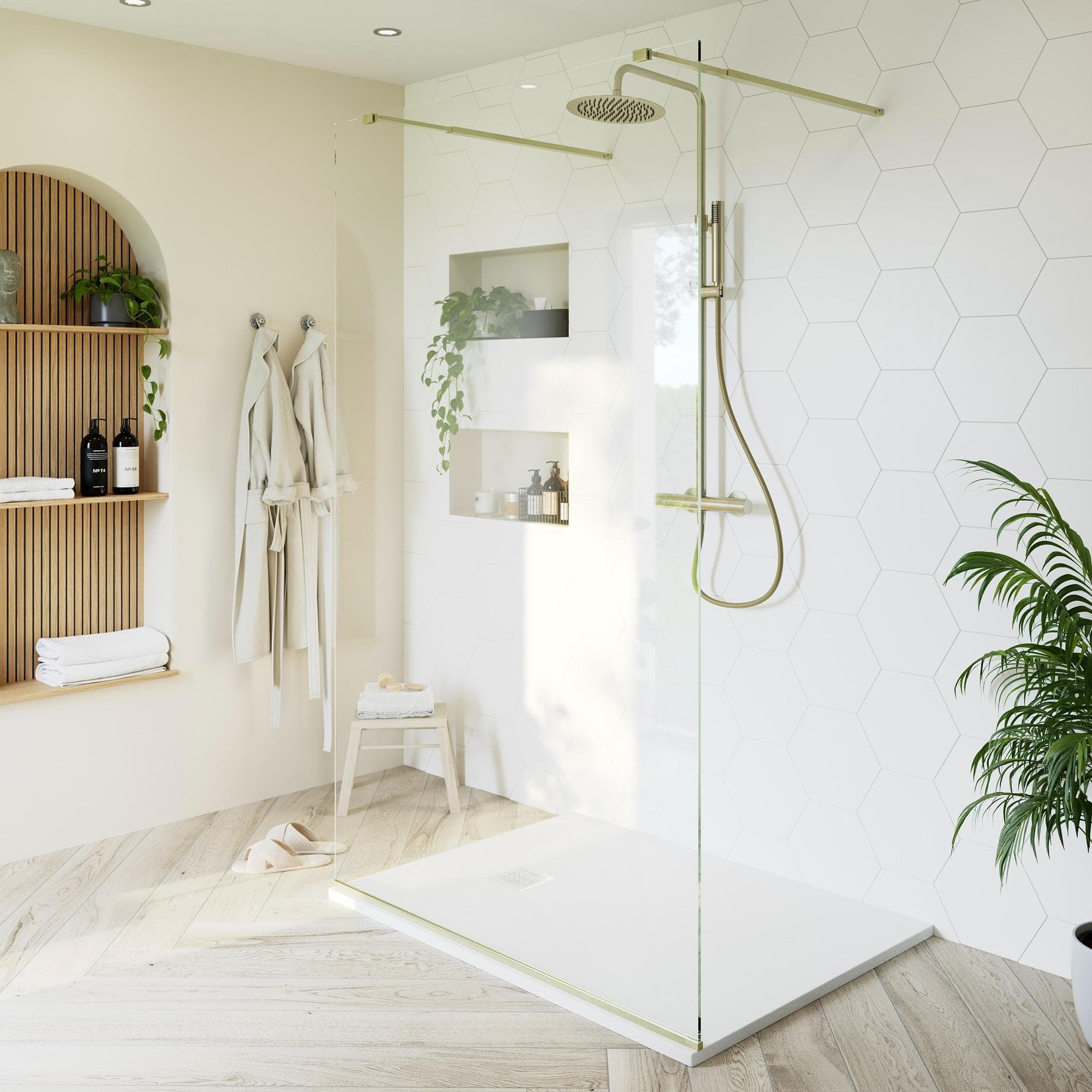 Ledava Shower Screen 120 cm Br Brs