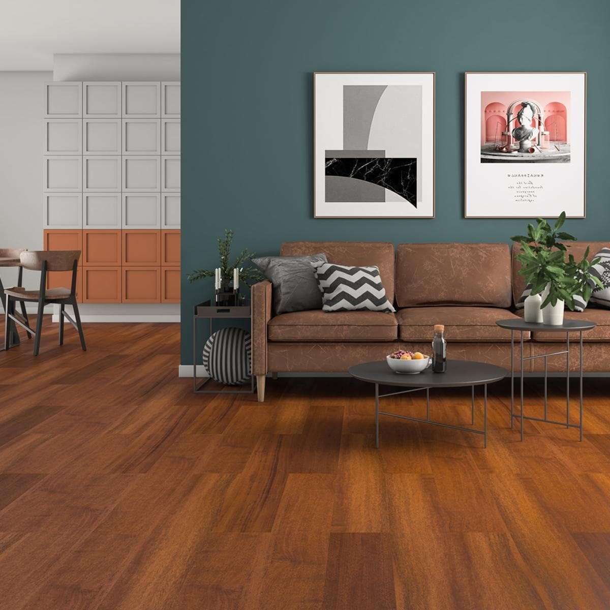 باركيه صن جمرب بني داكن 19.7×120.5 سم