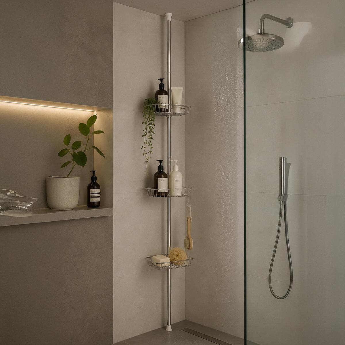 Koros 3 Bathroom Basket with Stand