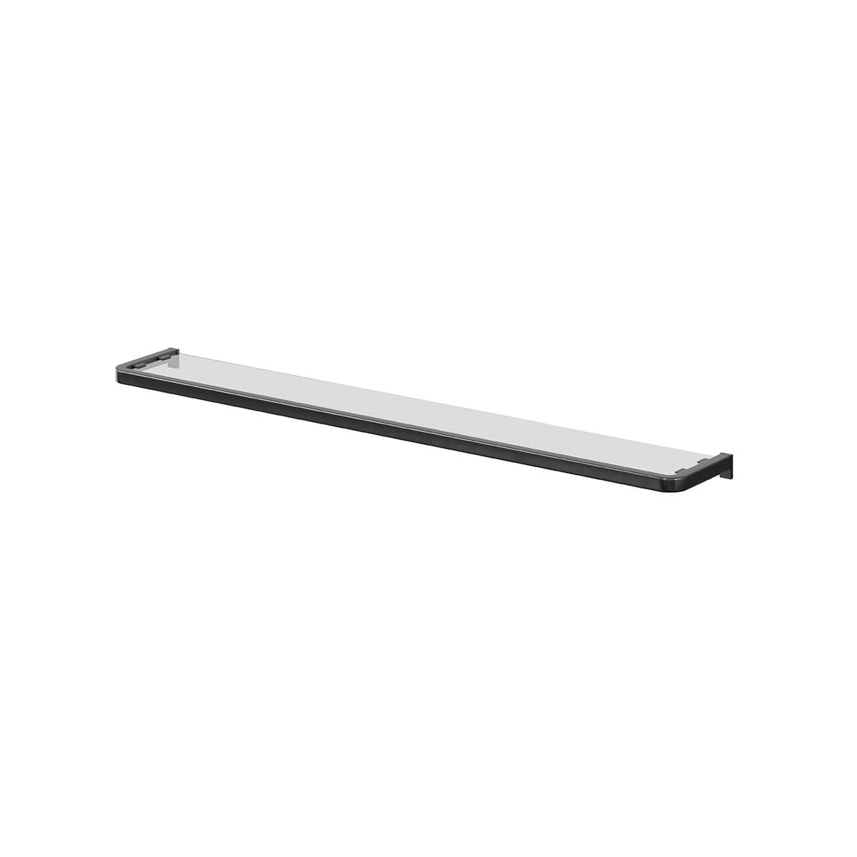 Elland Bathroom Glass Shelf Black