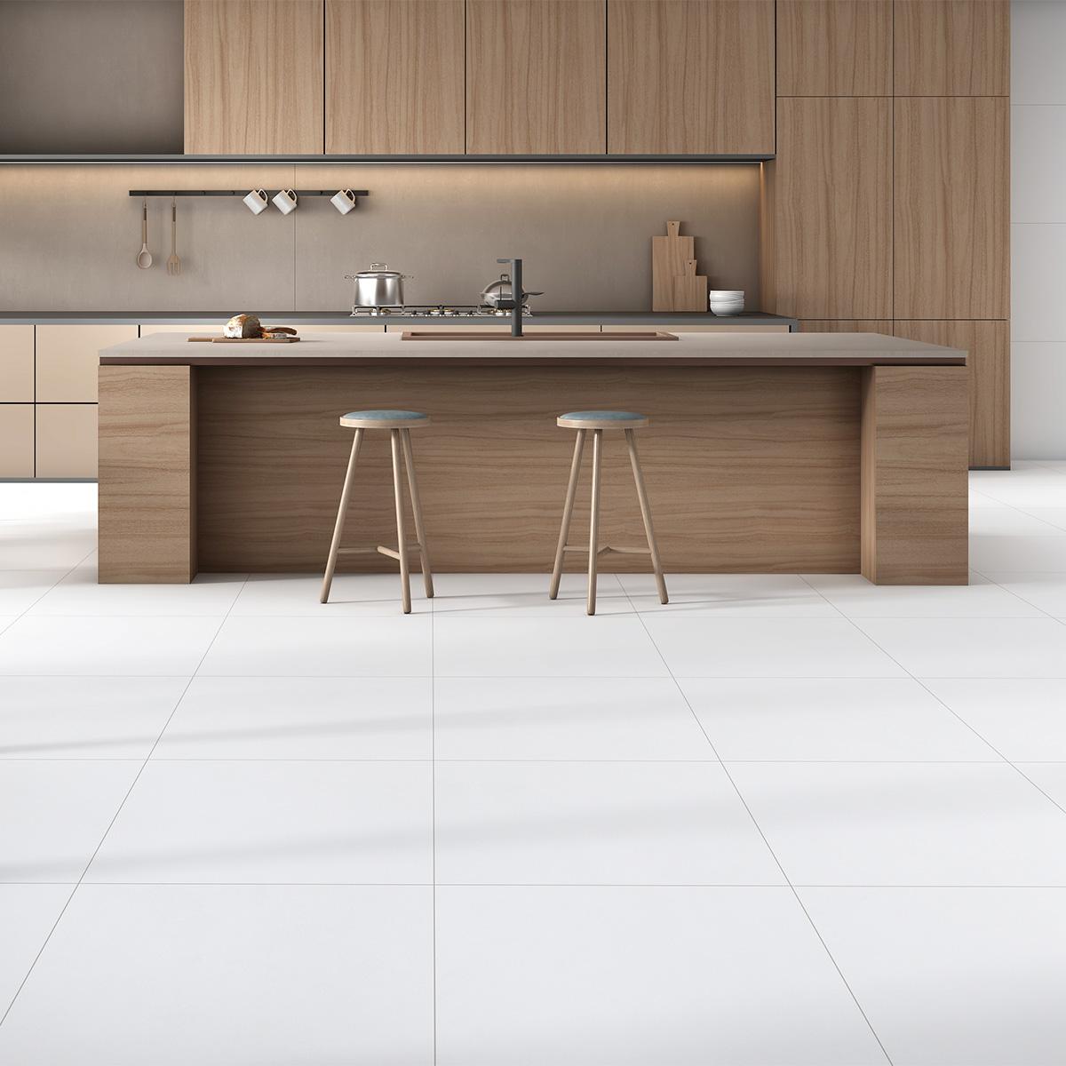 Syria Porcelain Floor Tile Matt Light Grey 60X60 cm