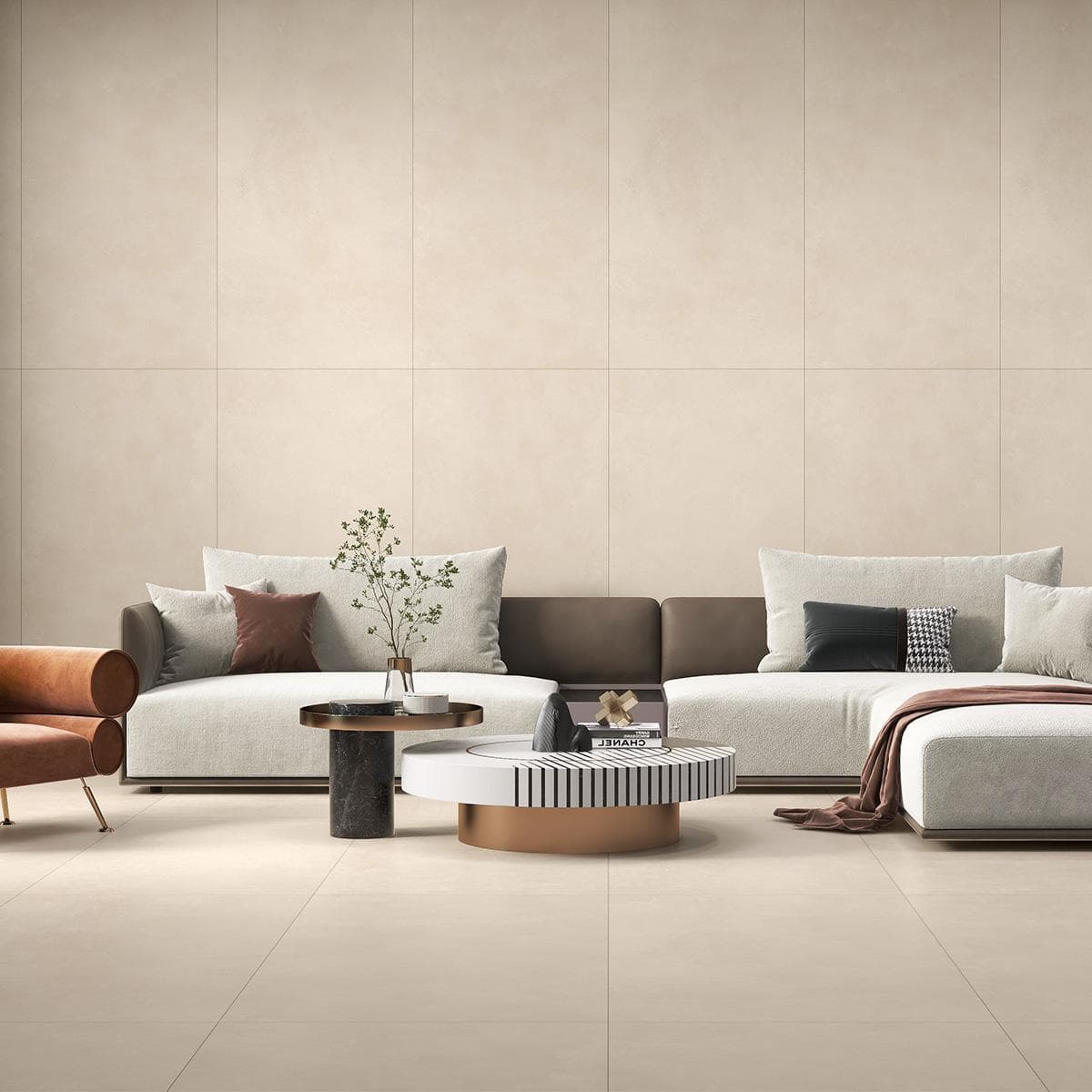 Loira Porelain Slab Matt Beige 80X160 cm