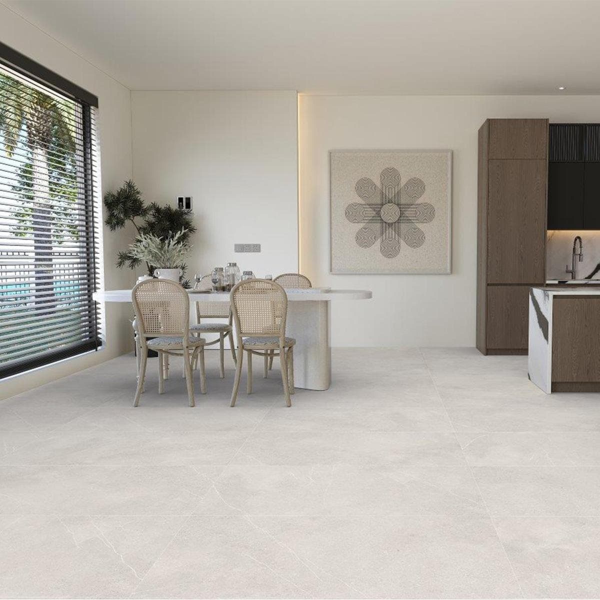 Idris Ceramic Floor Tile Matt Beige 60×120 cm