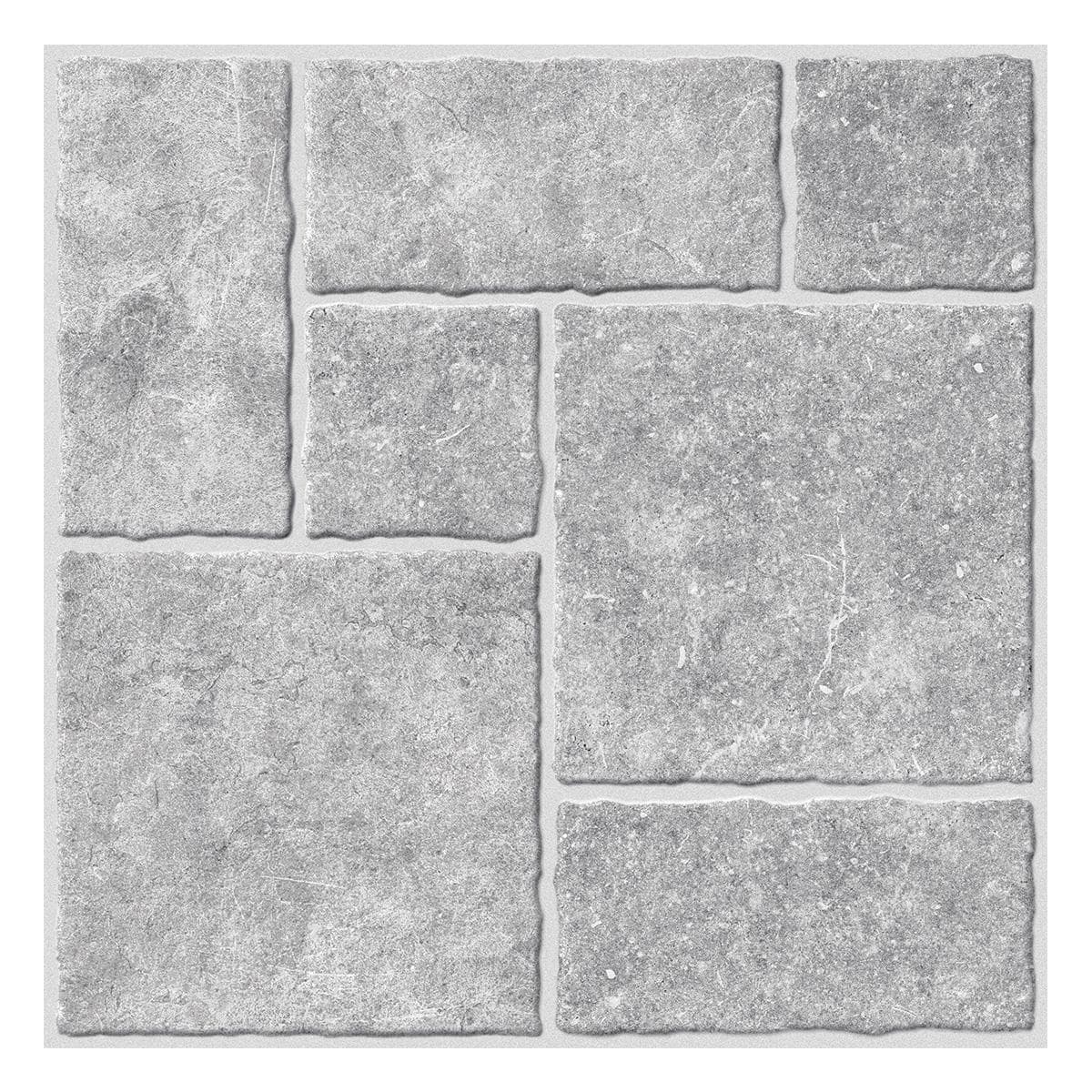Fern Ceramic Outdoor Floor Tile Matt Grey 50X50X1.4 cm