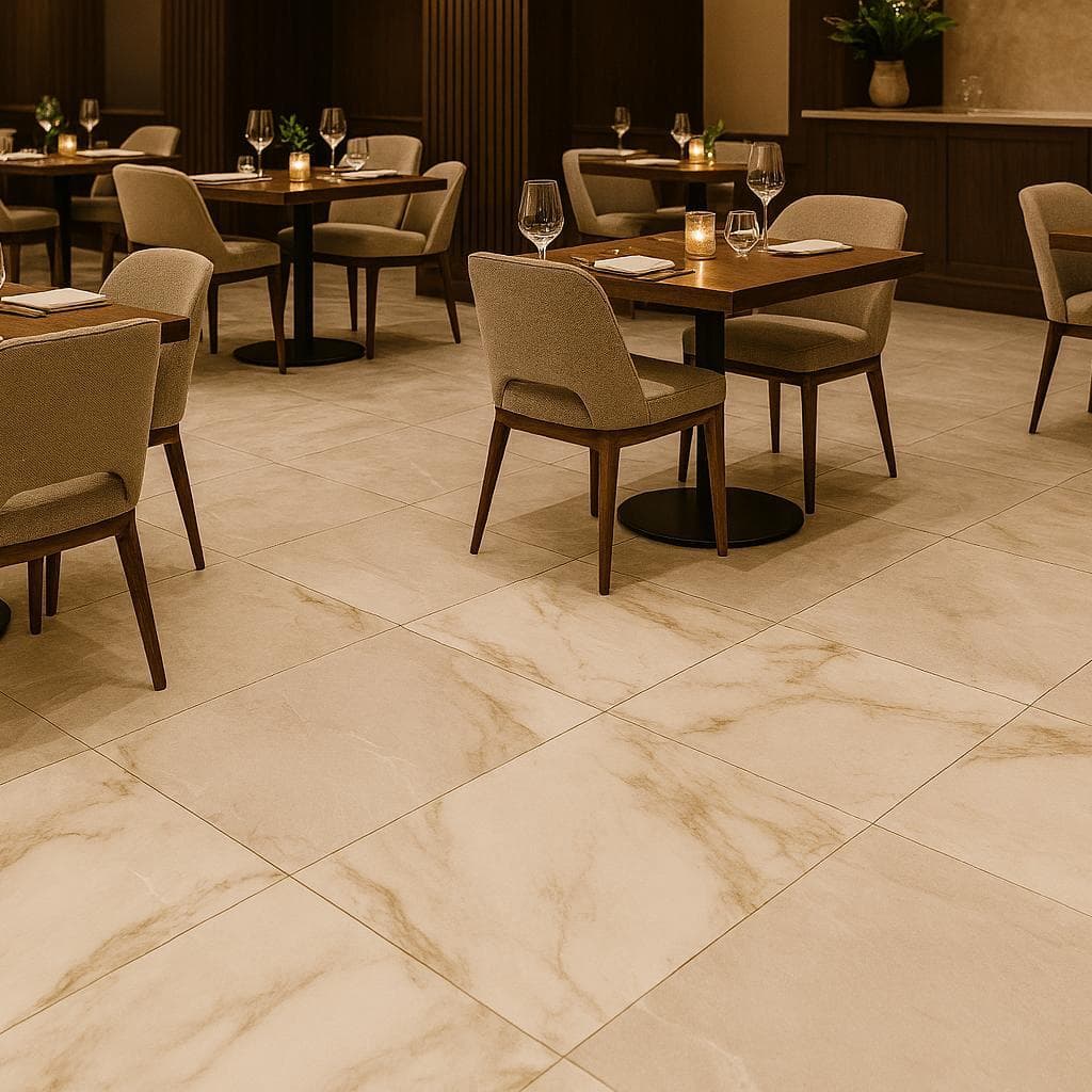 Leon Porcelain Slab Matt Beige 120X120 cm