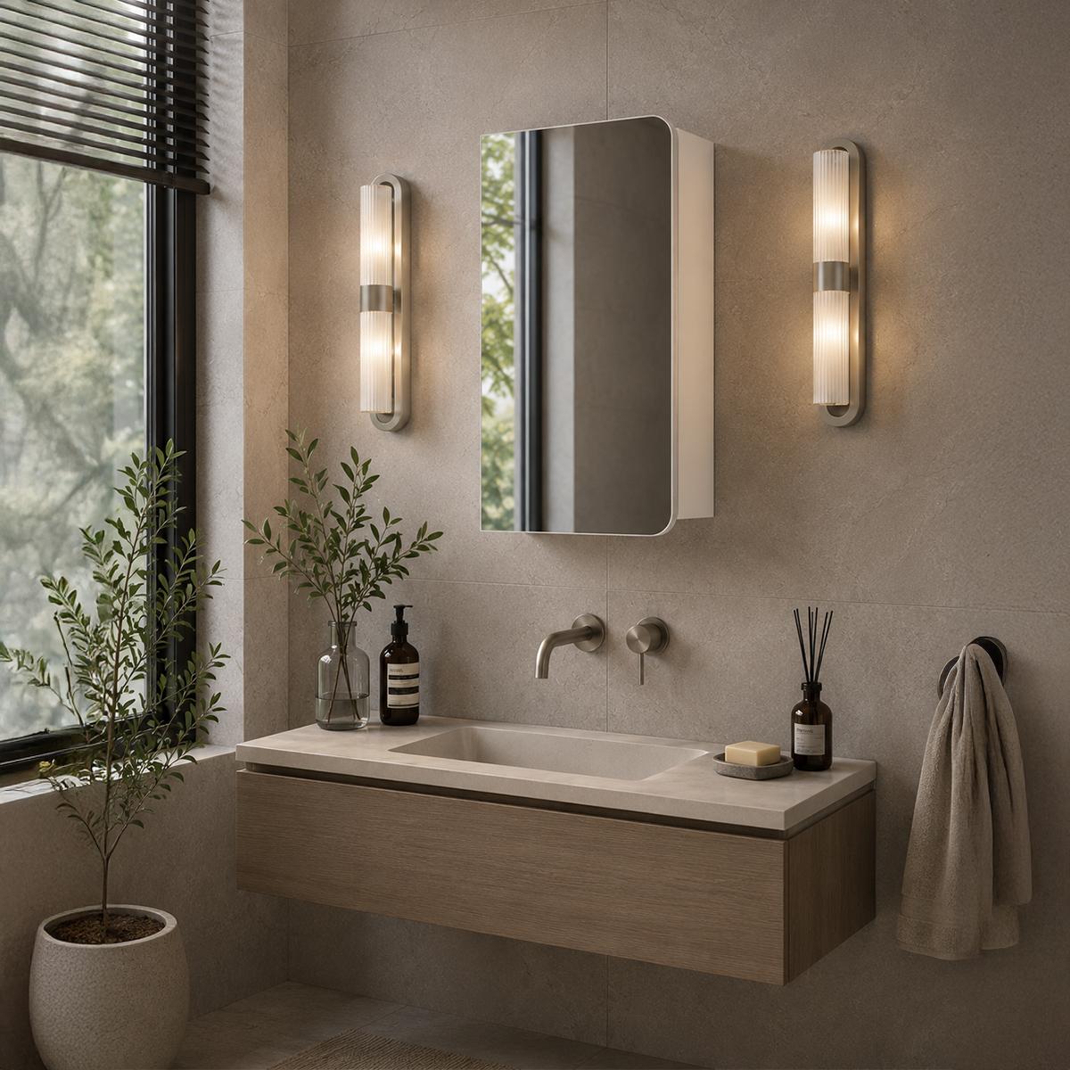 Likya Bathroom Mirror Cabinet White 45X17.8X70 cm