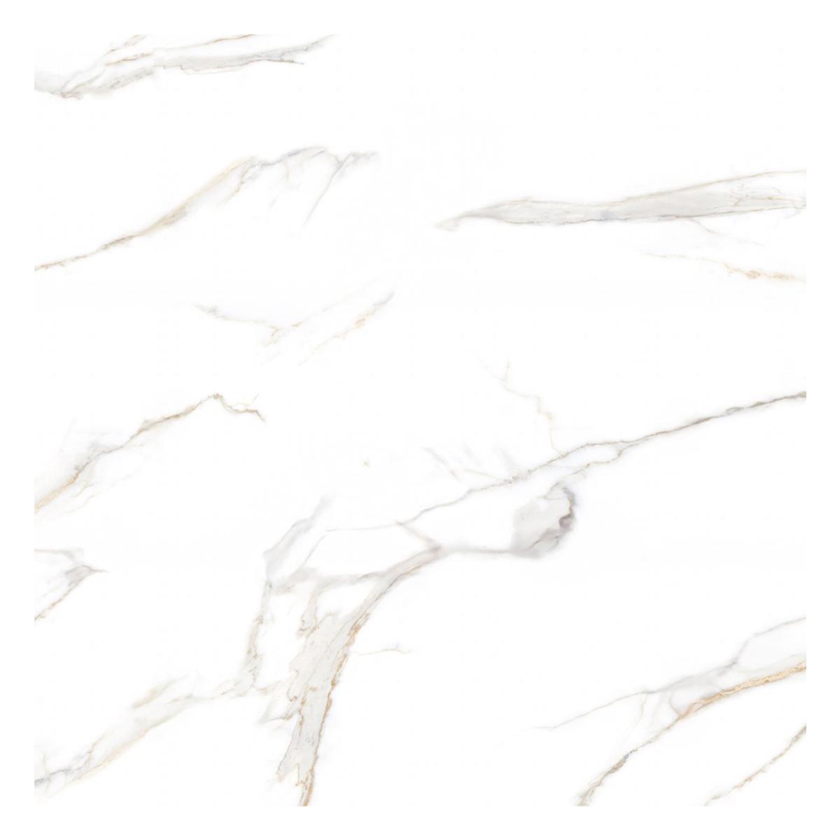 Plow Porcelain Floor Tile Polish White 60X60 cm