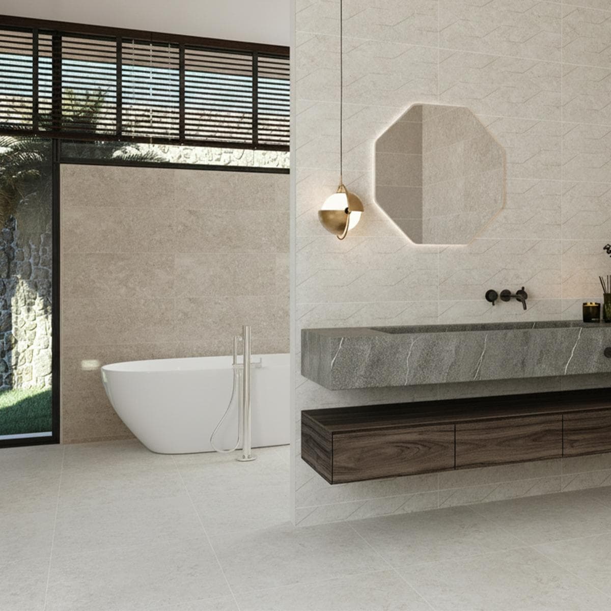 Lima Ceramic Decor Wall Tile Matt Beige 30X60 cm