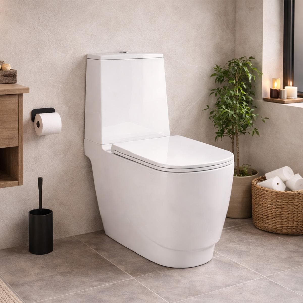 Kludi Resa Closed Coupled Glossy White