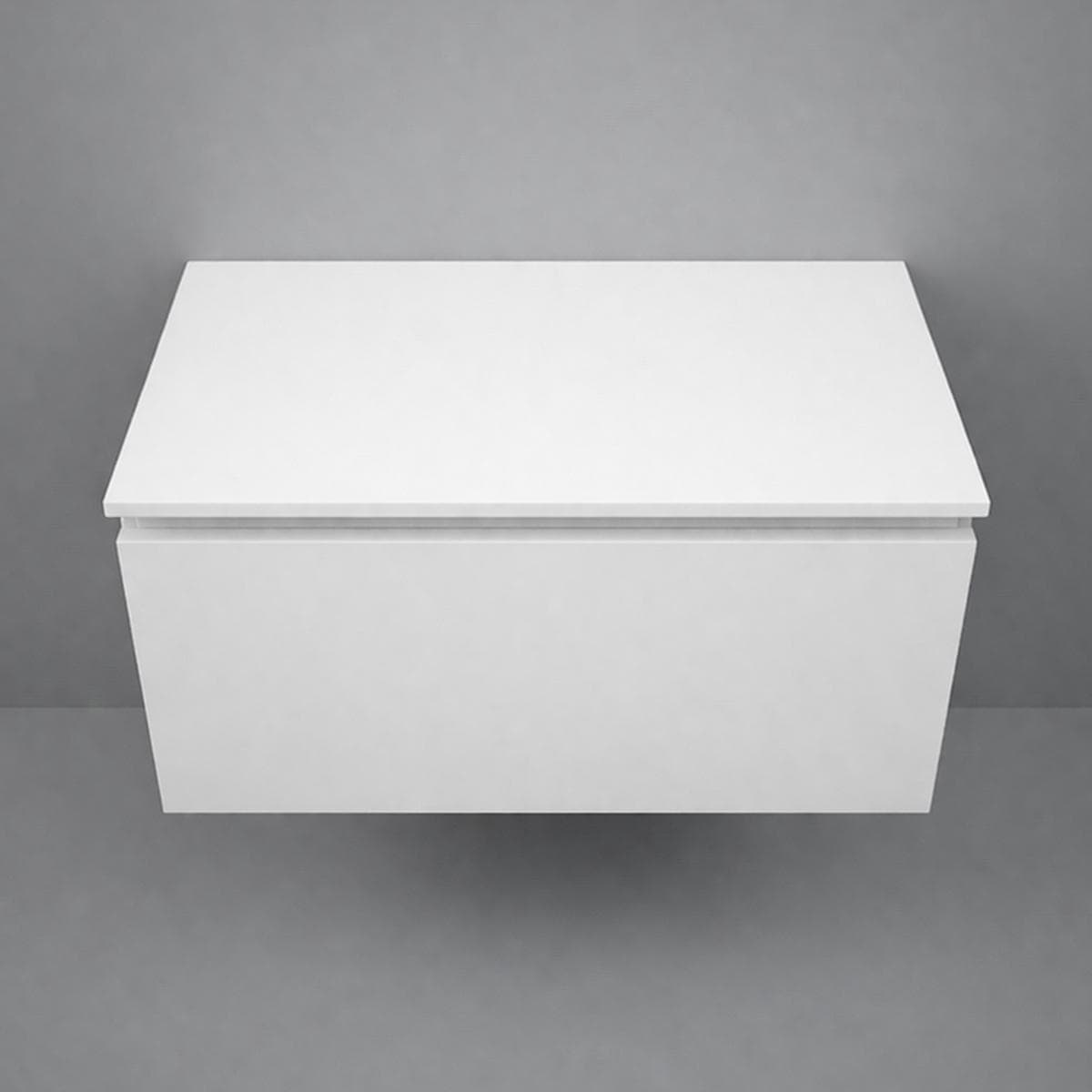 RAK Joy Uno Bathroom Cabinet with Countertop White 80 cm