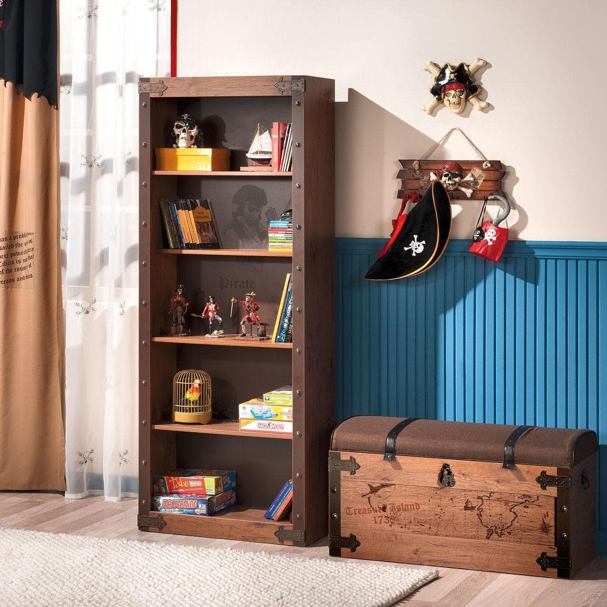 Black Pirate Bookcase
