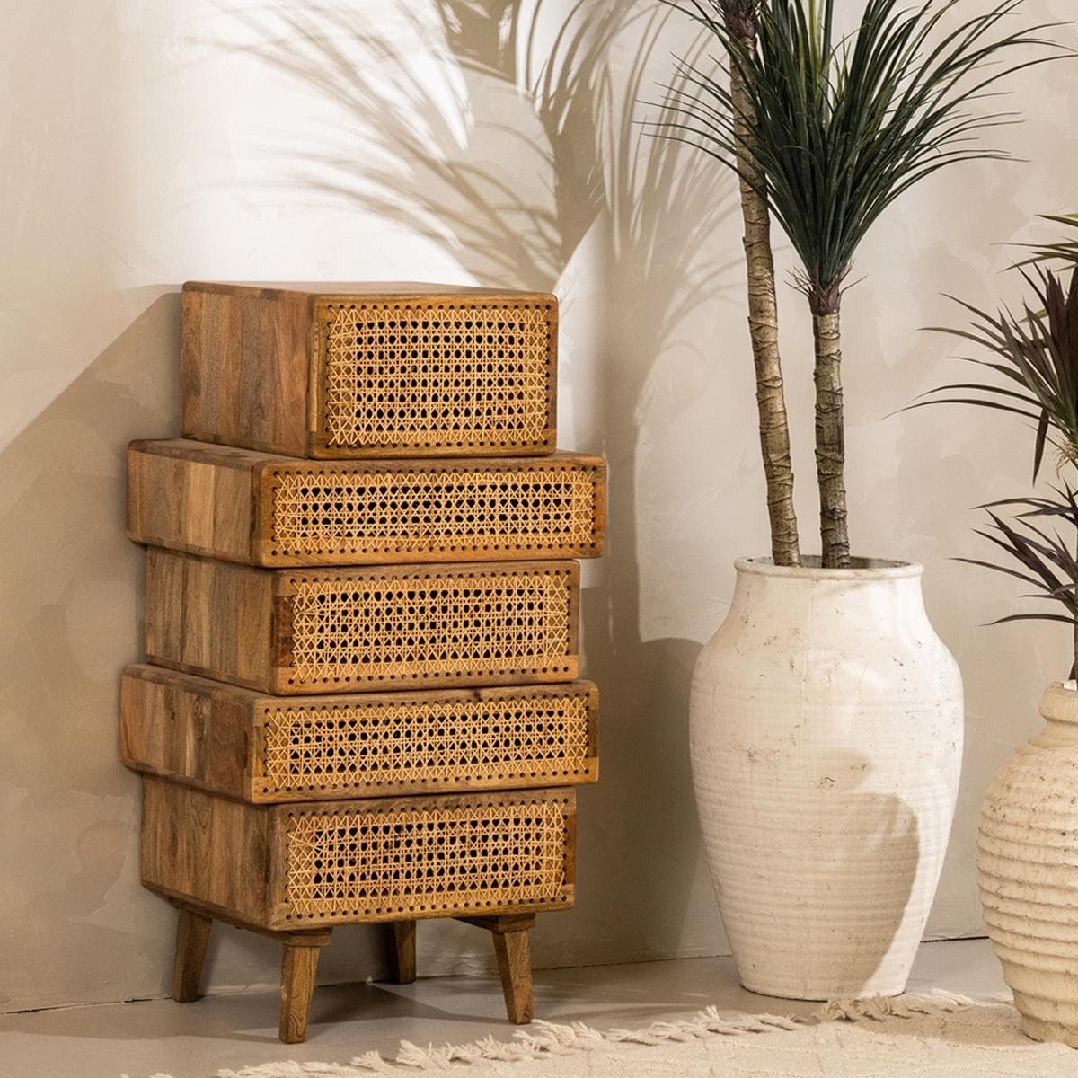 Chick Chest of 5 Drawer Natural