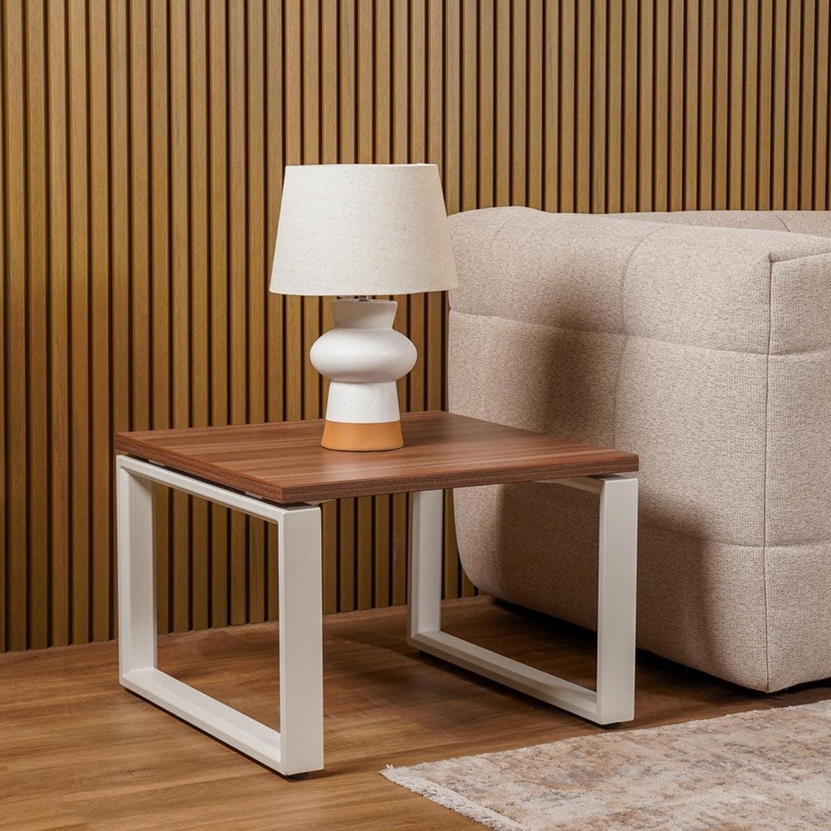 Linz Office Coffee Table Dark Walnut 60X60X42 cm