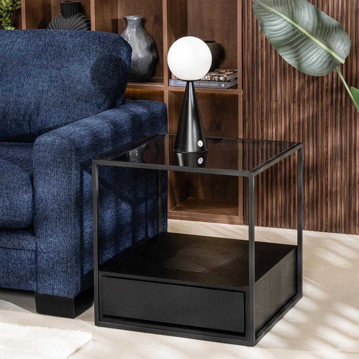 Shadow End Table Black