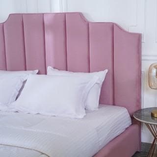 لوح ظهر سرير رأسي فردي بيرو وردي 180×200 سم