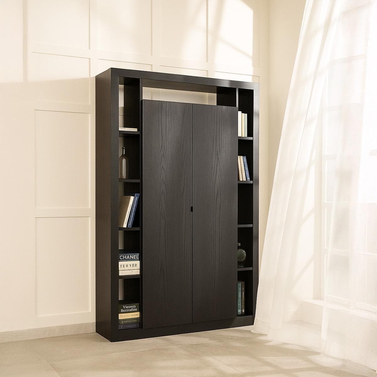Rimini 2-Door Cabinet Black
