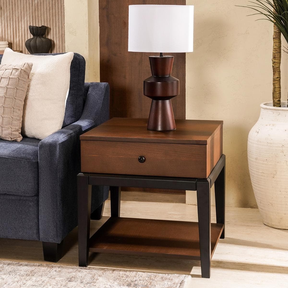 Benjy End Table Walnut