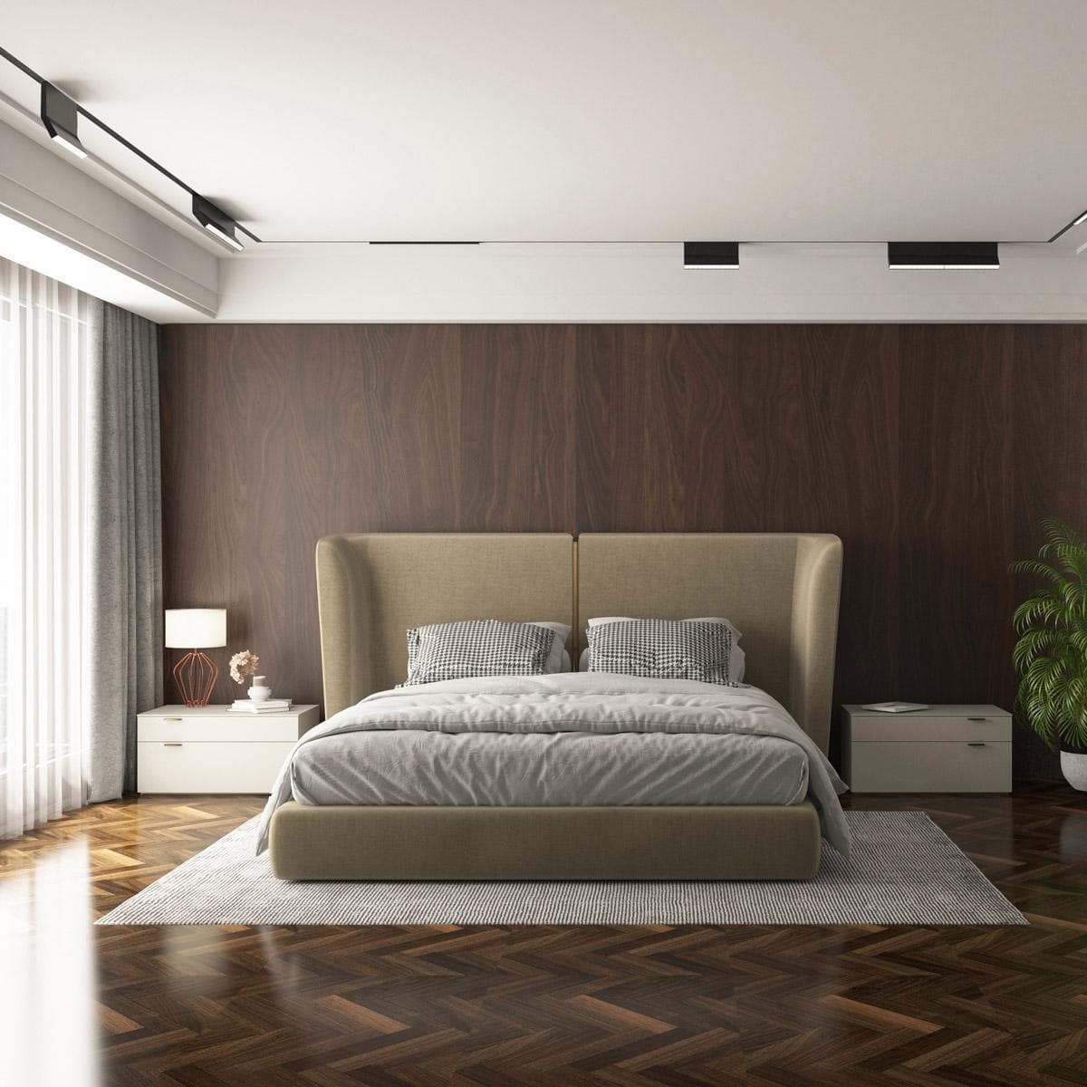 Paul 180x200 Bed Beige