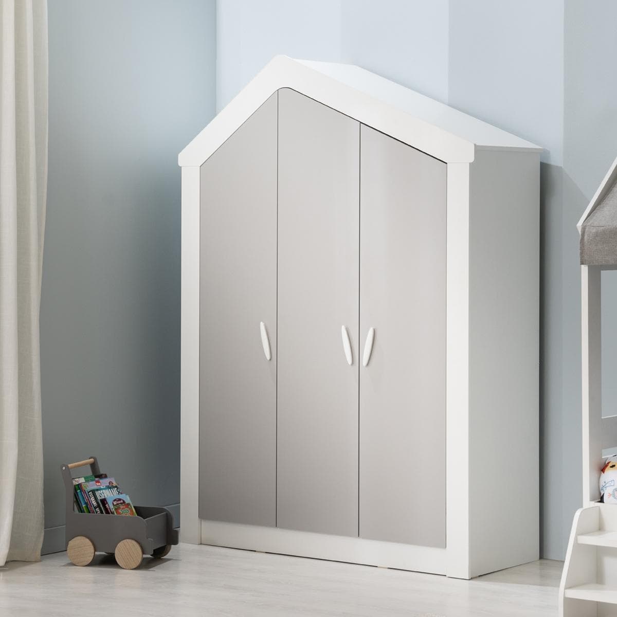 White House 3-Door Kids Wardrobe White