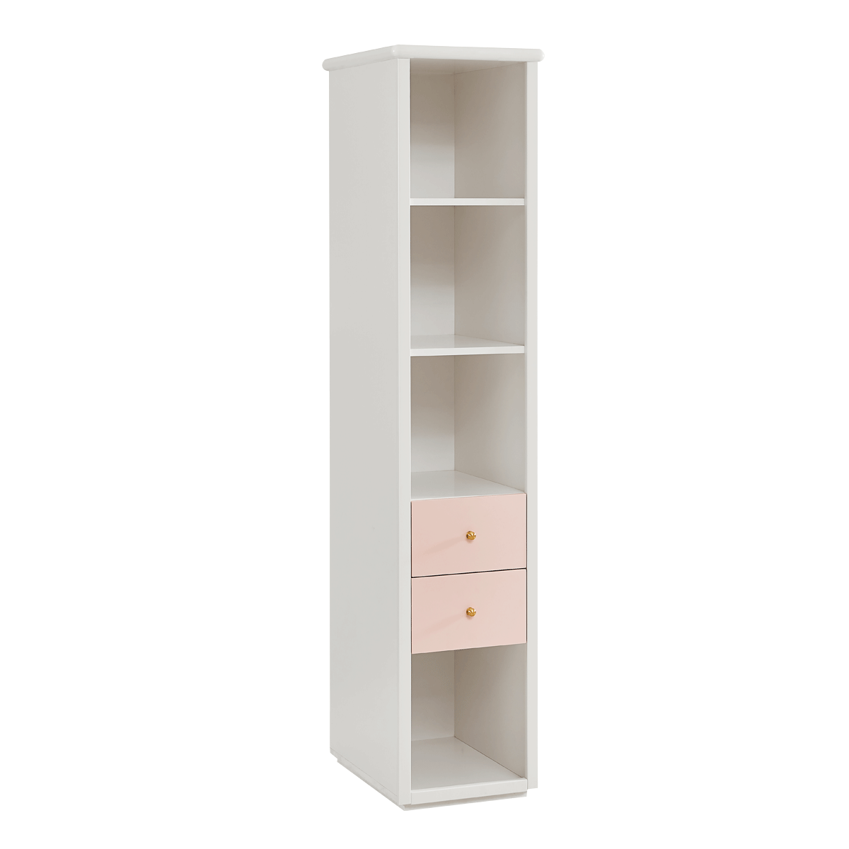 مكتبة أطفال كلوي وردي/بيضاء