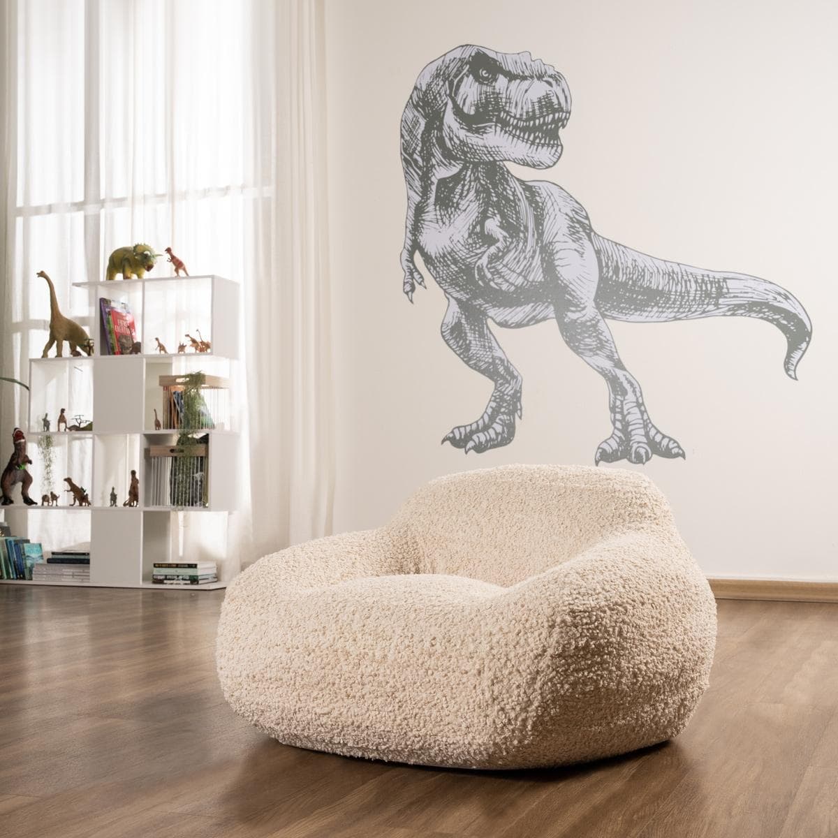 Joelle Kids Snug Chair Cream