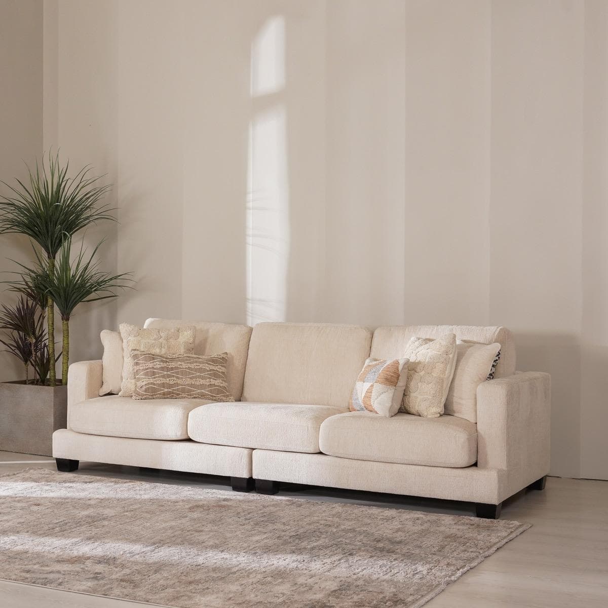 April 4 Seater Sofa Ivory