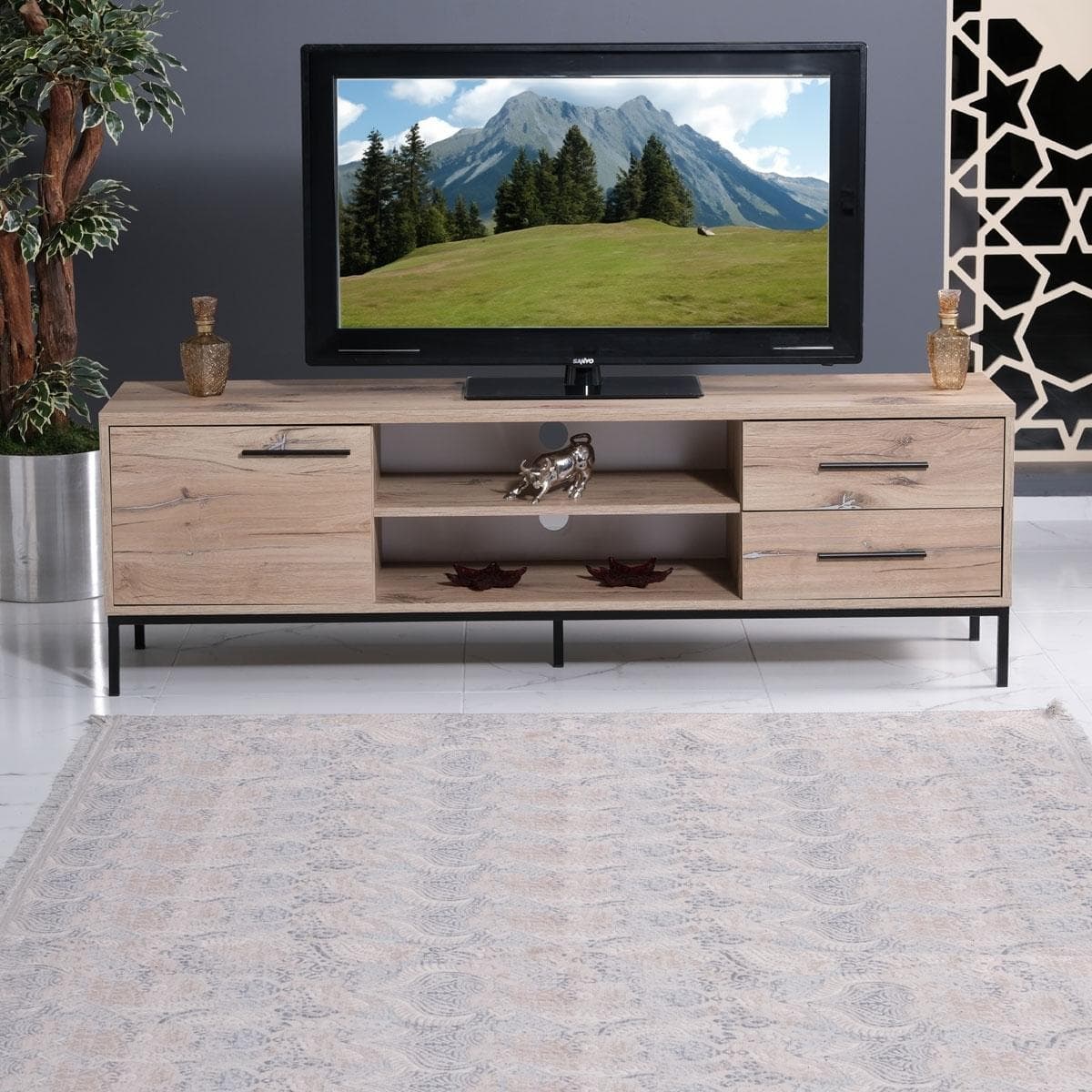 Platner TV Unit Walnut