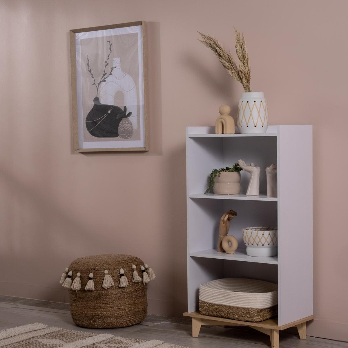 Colson Kids Bookcase Oak/White