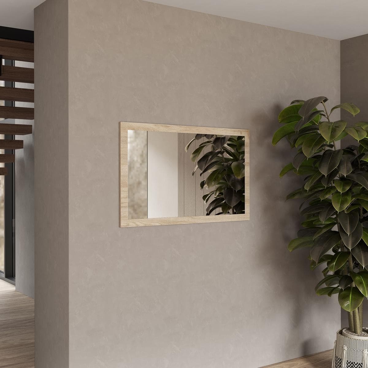 مرآة ستارت/جوبيتر بلون خشب البلوط