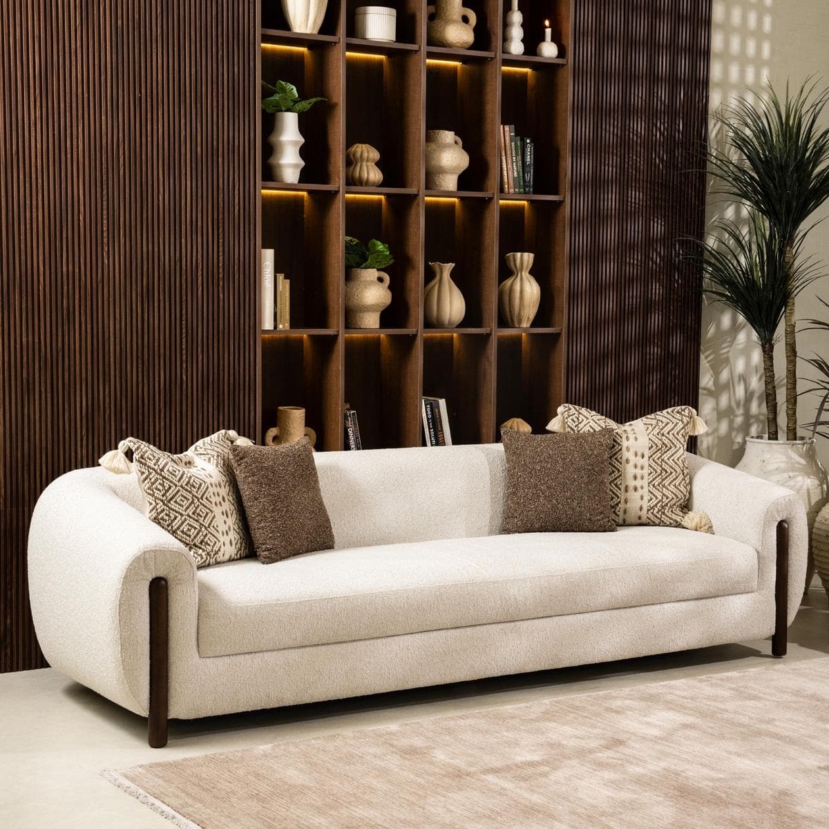 صوفا نورا 4 مقاعد بيج فاتح