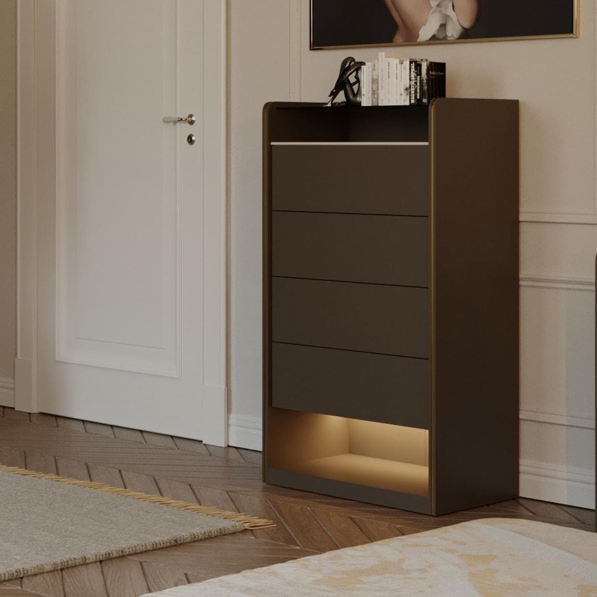 Mark Chest of Drawers Dark Brown
