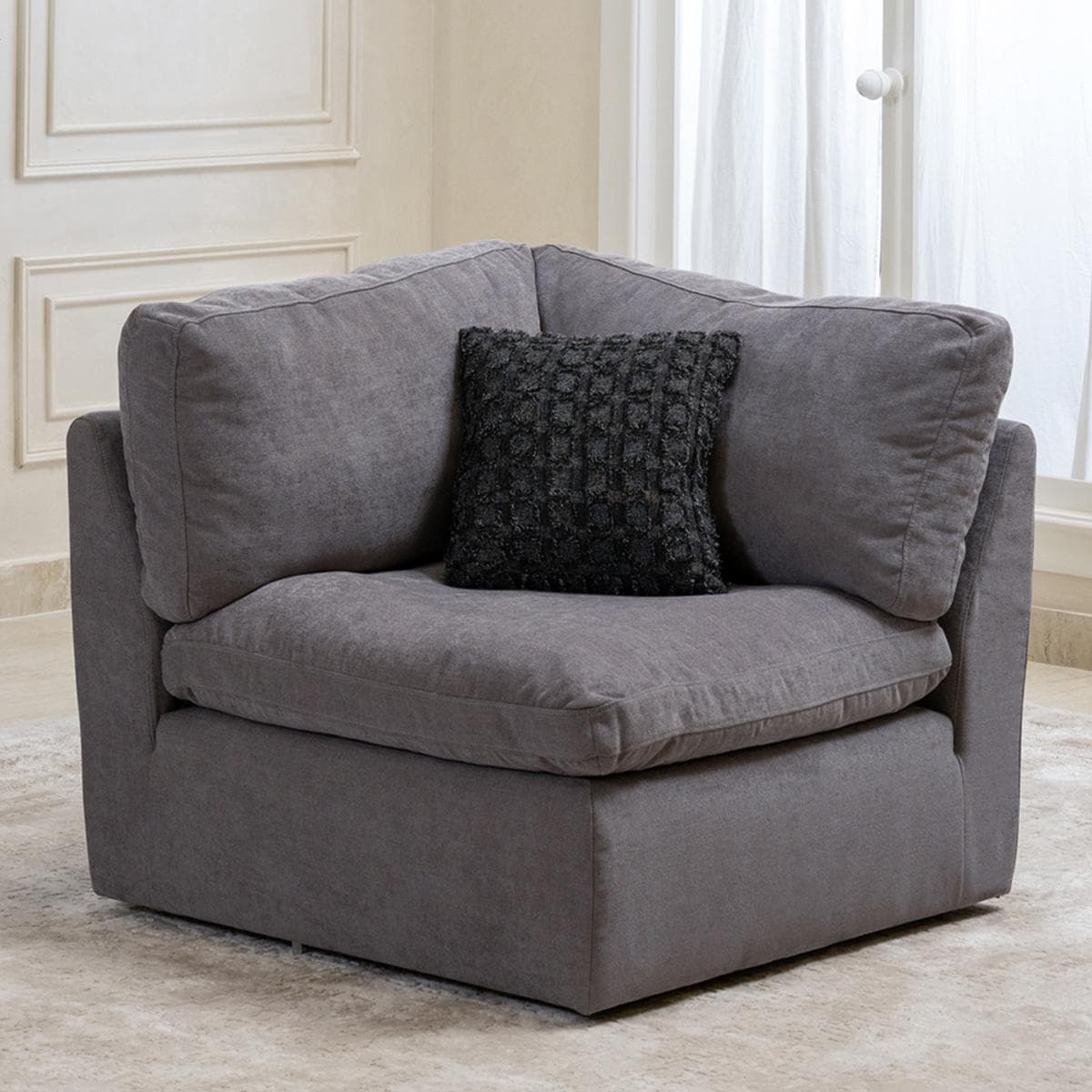 Ferrara Wedge Sofa Grey