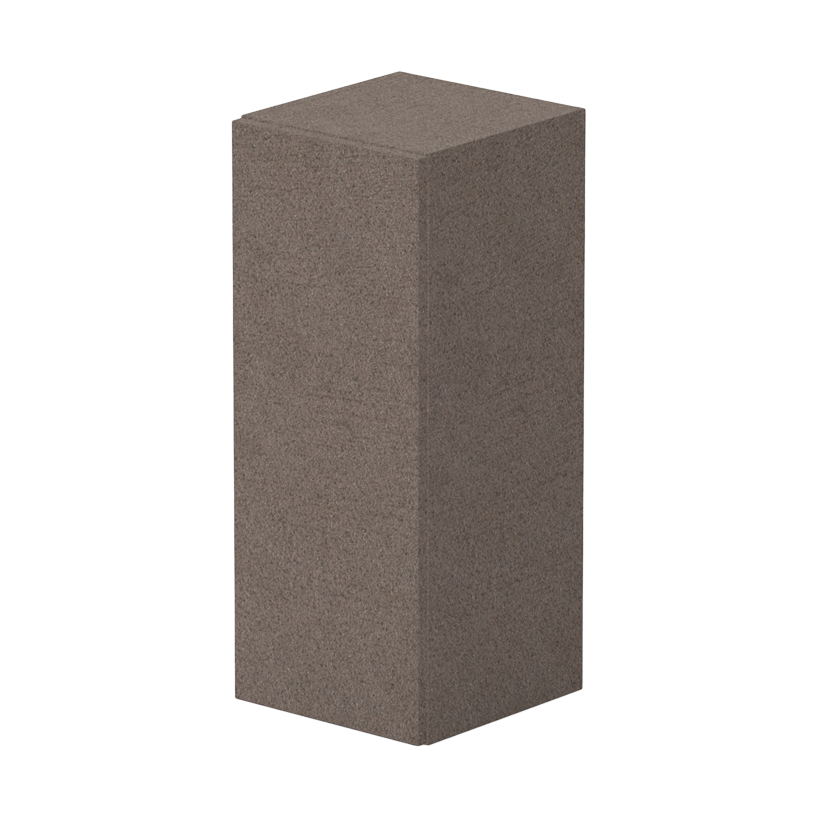 خزانة عمودية صغيرة بباب واحد إنفينيتي بني داكن