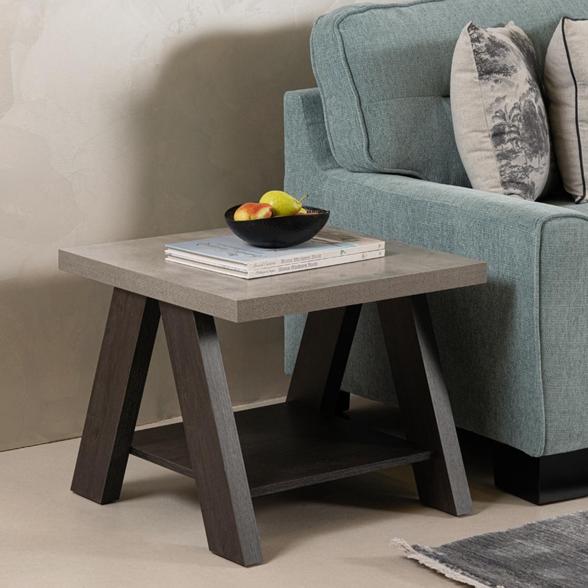 Bella End Table Concrete