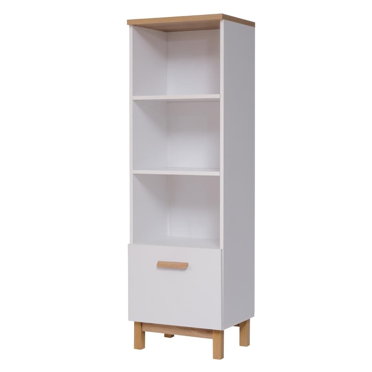 London Jr. Kids Small Bookcase Oak/White
