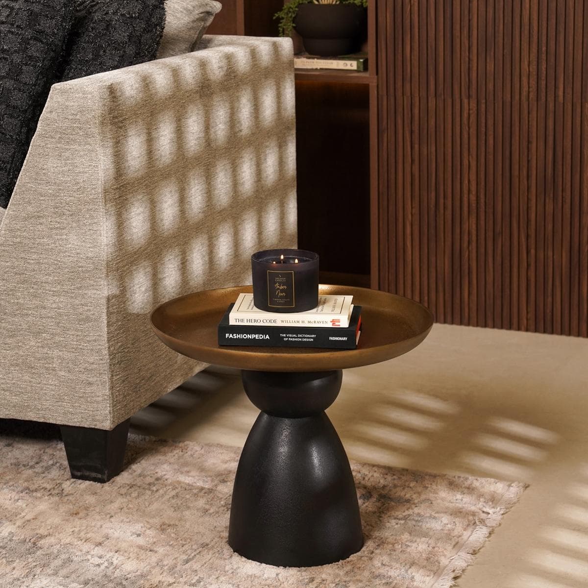 Ashton Small Side Table Antique Black