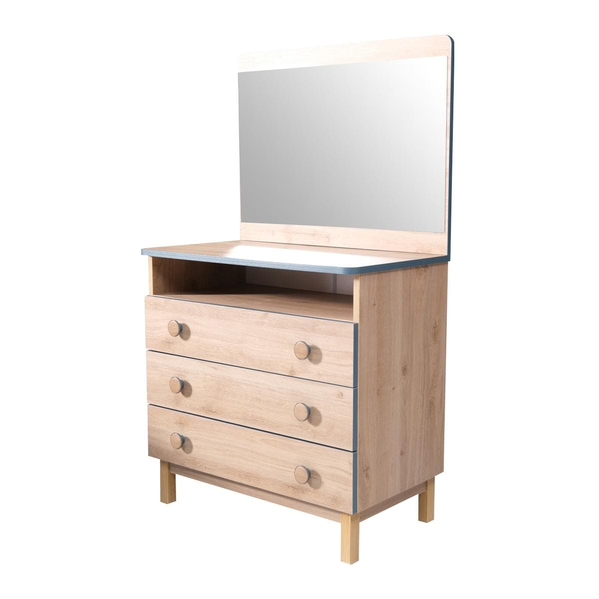 تسريحة مع مرآة للأطفال سيدريك بلوط/أخضر