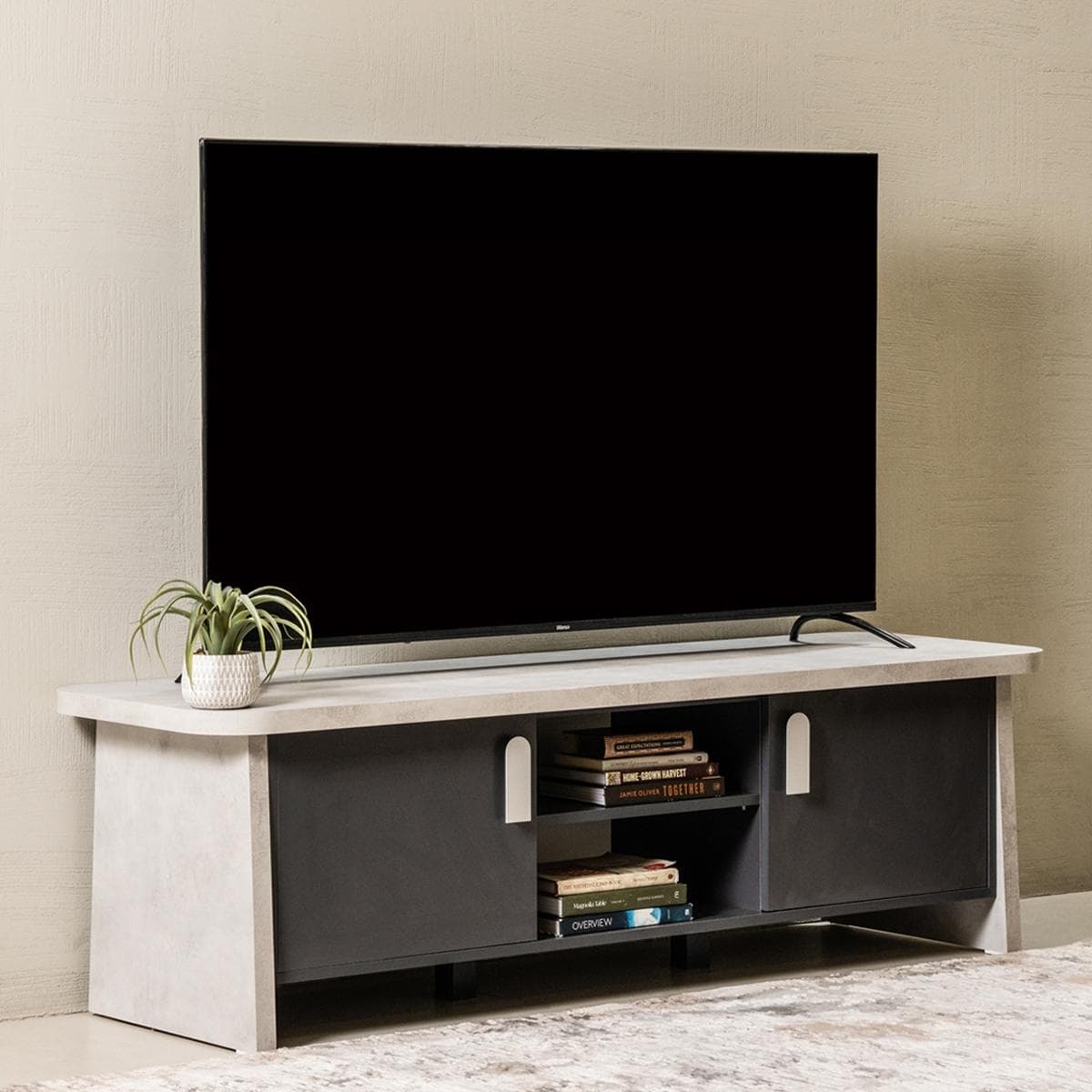 Kaya TV Unit White/Grey