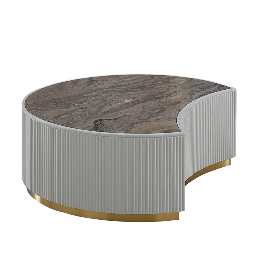 Verona Small Coffee Table Grey/Rose Gold