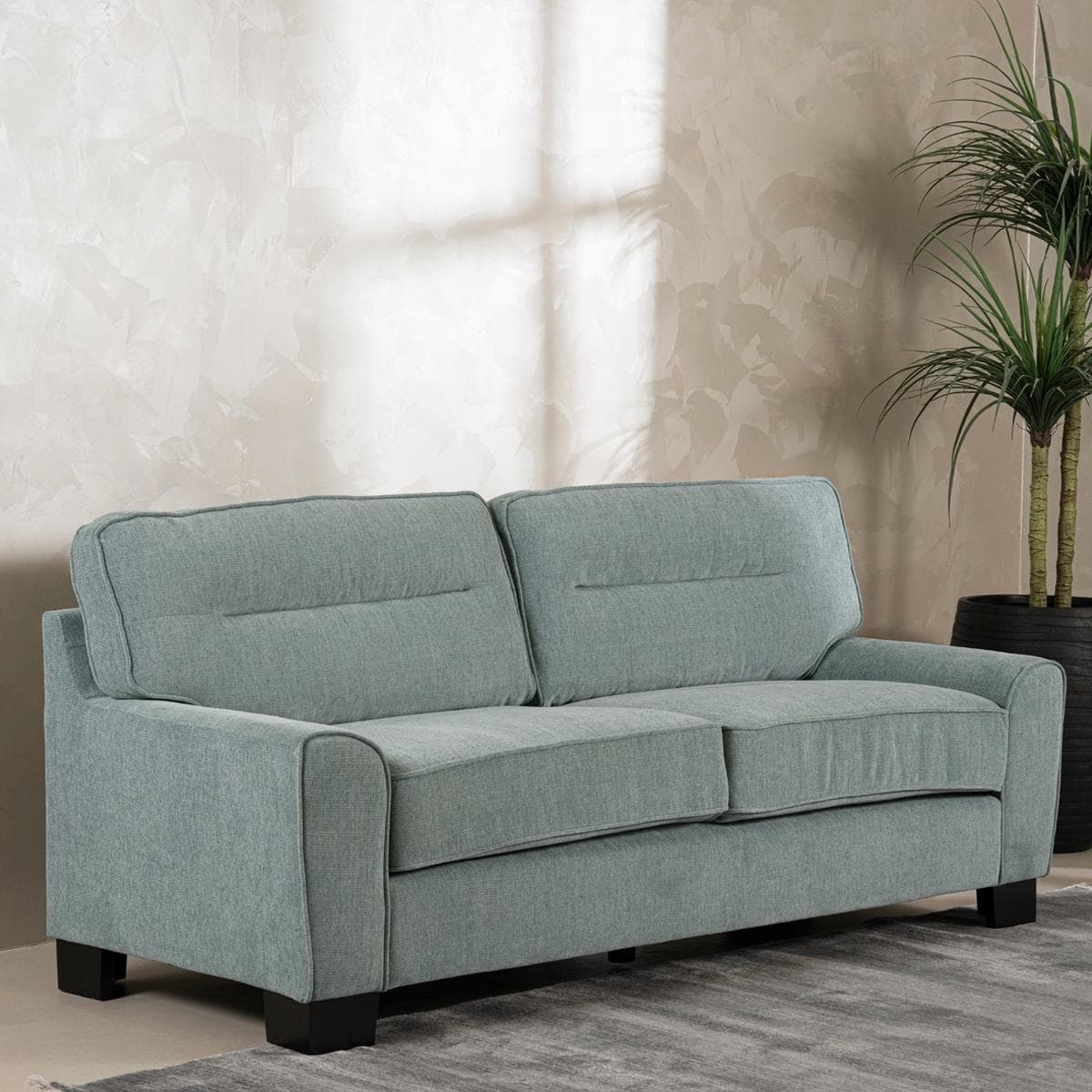 Jasper 3 Seater Sofa Light Blue