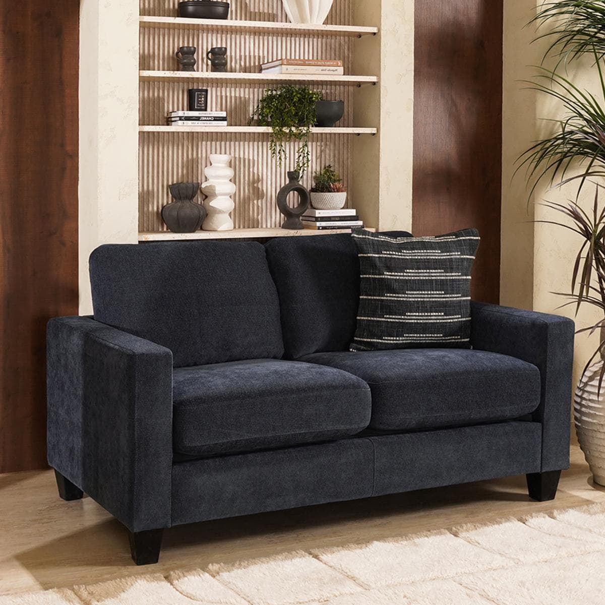 Crimson 2-Seater Sofa Blue