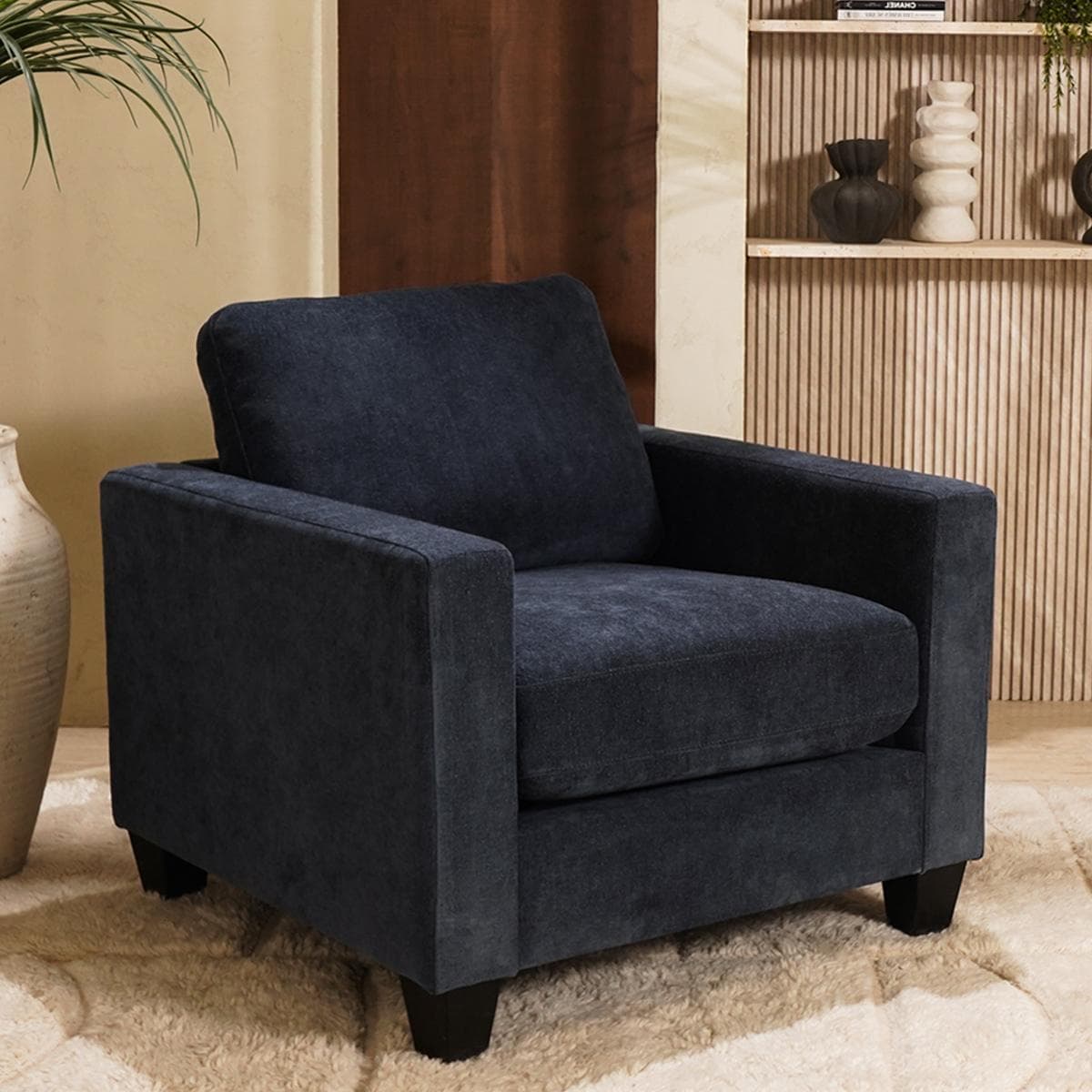 Crimson 1-Seater Sofa Blue