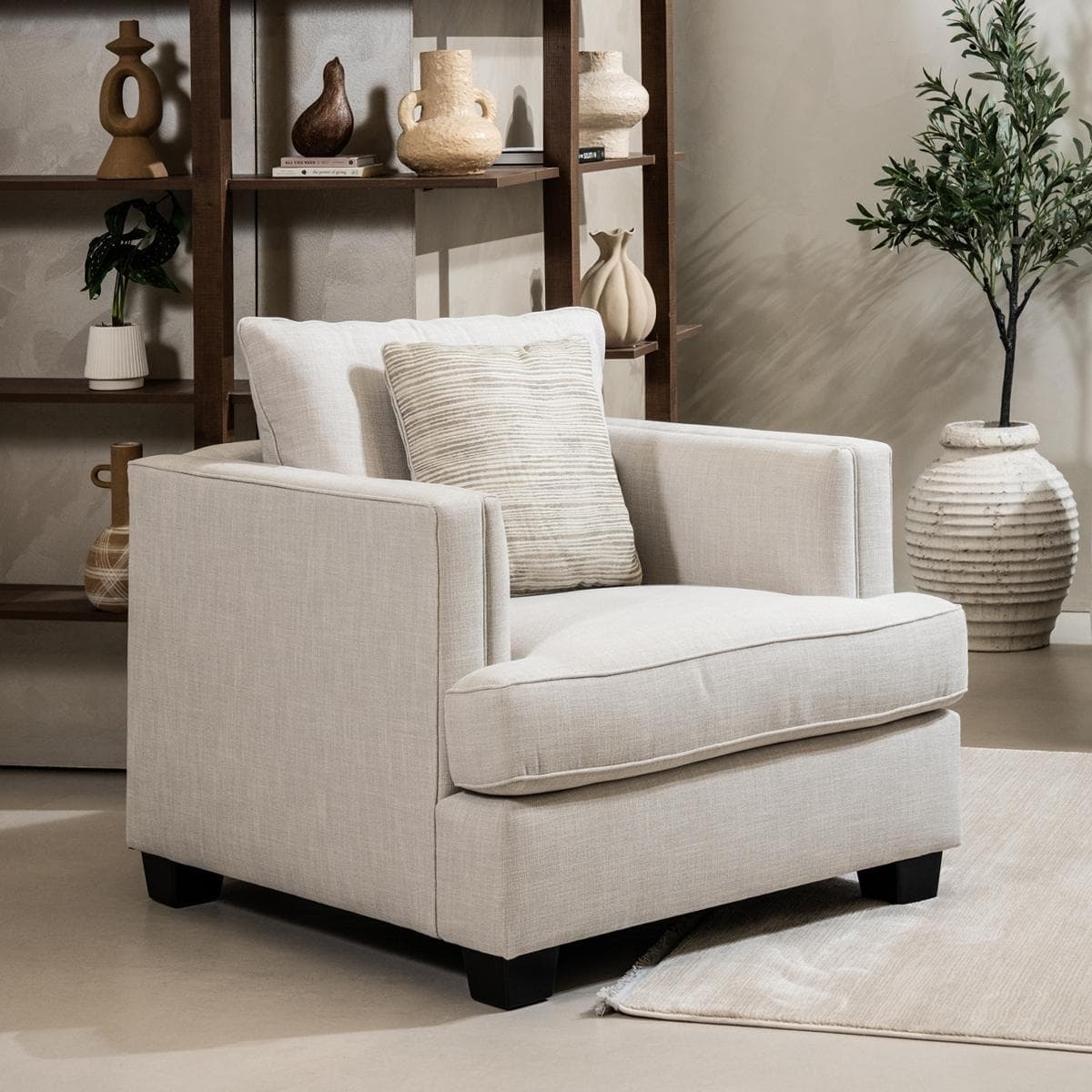 Diva 1 Seater Sofa Beige