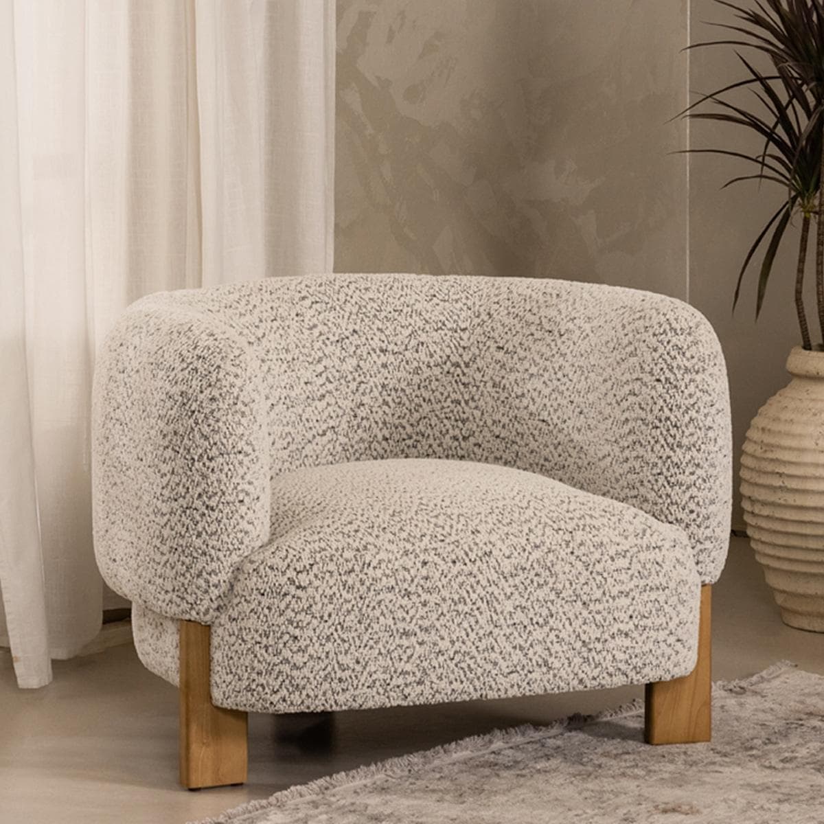 Rivoli 1 Seater Sofa Grey