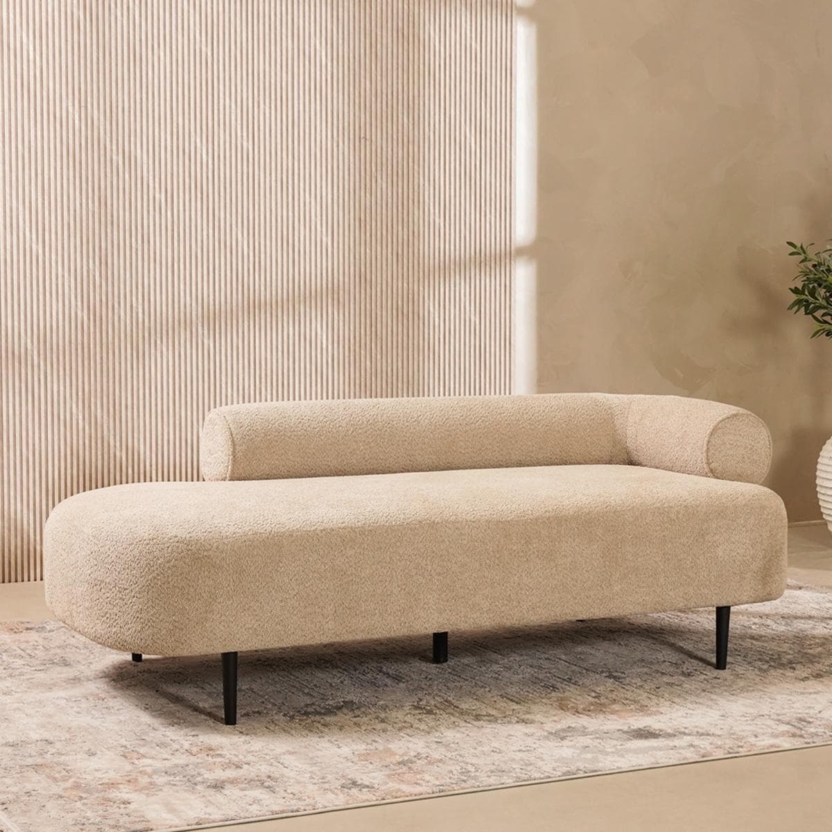 Diana 2 Seater Bench Beige