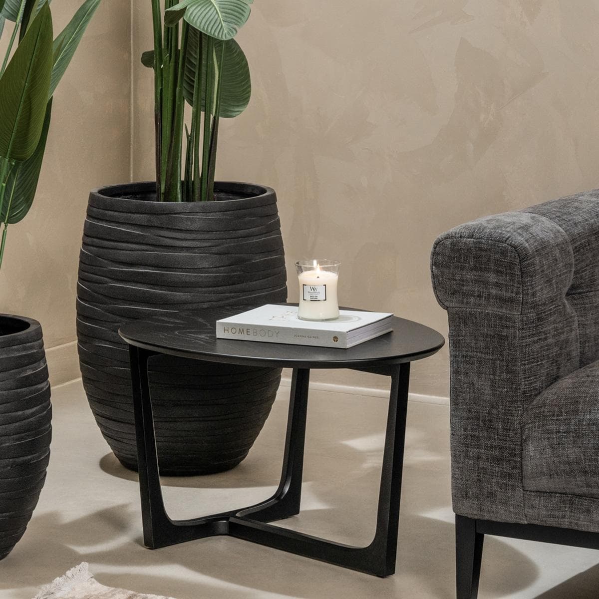 Tivoli Side Table Black Oak