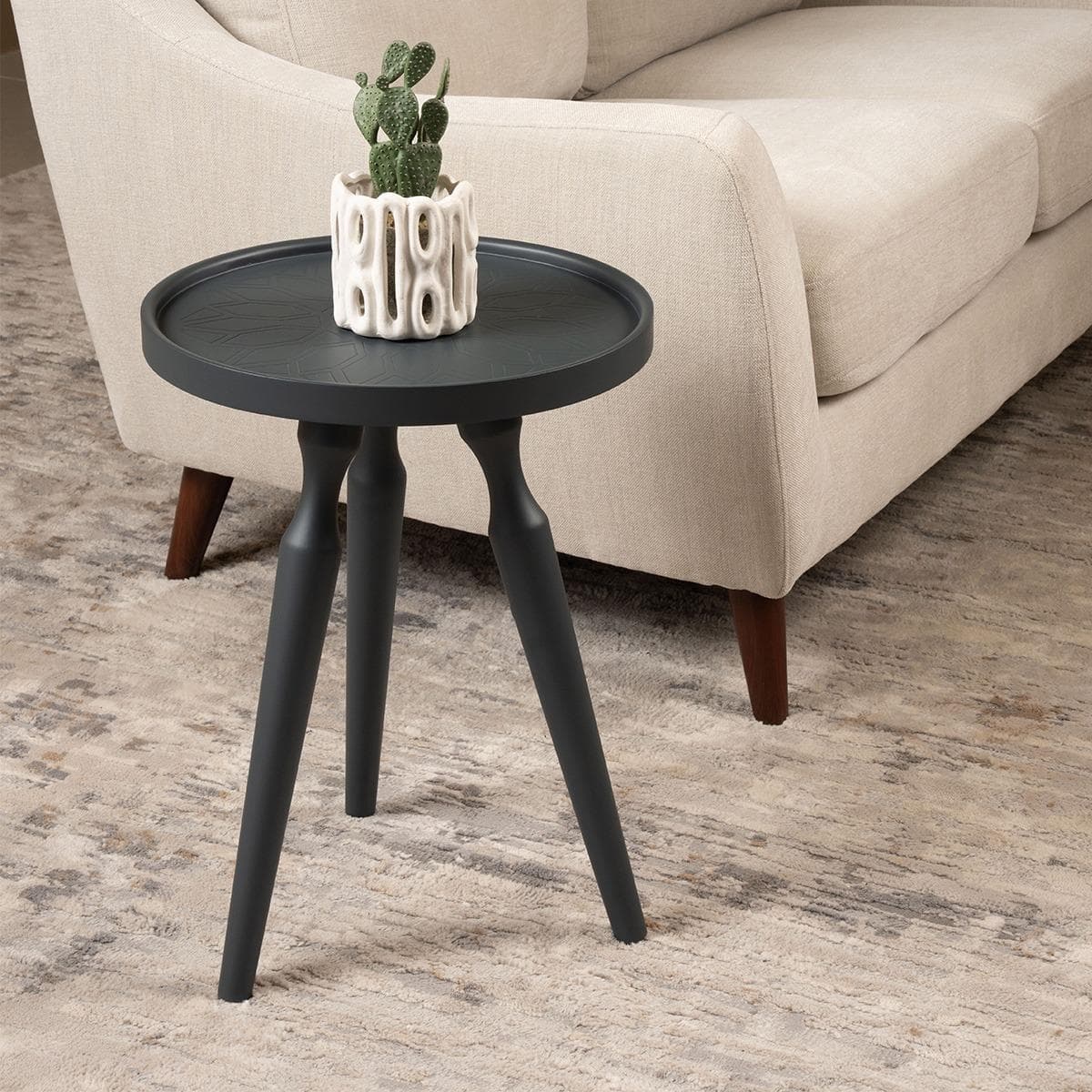Rado End Table Grey